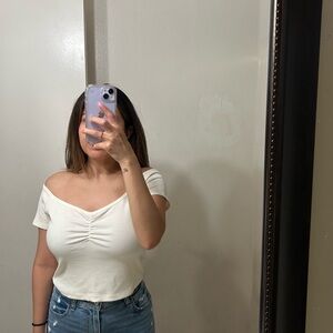 American Eagle off the shoulder top